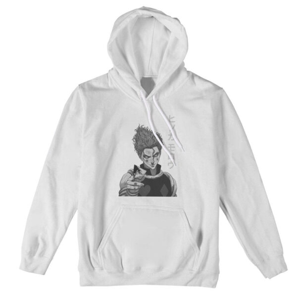 Hunter x Hunter Hoodie Hisoka Schwarz und Weiß - Image 2